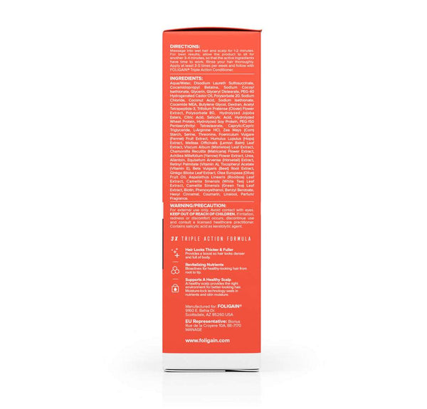 FOLIGAIN Triple Action Shampoo For Thinning Hair For Men with 2% Trioxidil